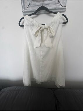 IRO Paris Cream Bow Back Designer Blouse - Authentic